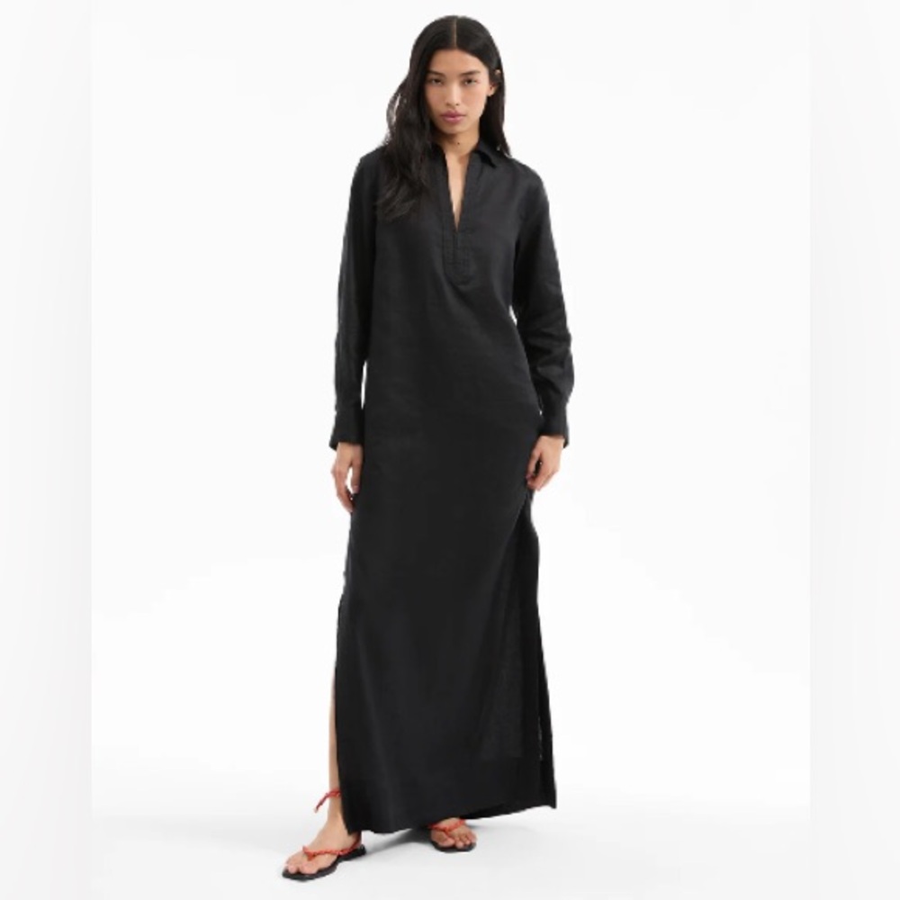 Veronica Beard Moore Linen Maxi Dress NWT
